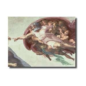  Sistine Chapel Ceiling The Creation Of Adam Detail Of God 