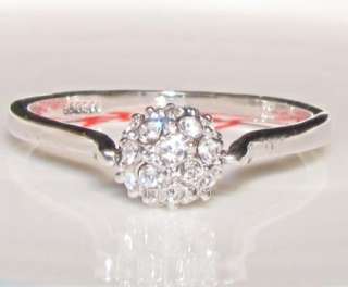 Sterling Silver, Princess Engagement 360 Rotating Ring  