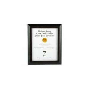  Solid Wood Award/Certificate Frame, 8 x 10, Black with 