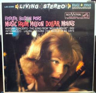 Living Stereo VG SD FIEDLER music from million dollar movies LP LSC 