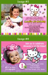 HELLO KITTY BIRTHDAY PARTY Photo INVITATIONS UPRINT  