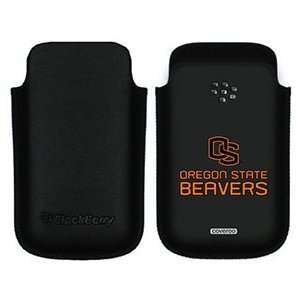  OS Oregon State Beavers on BlackBerry Leather Pocket Case 