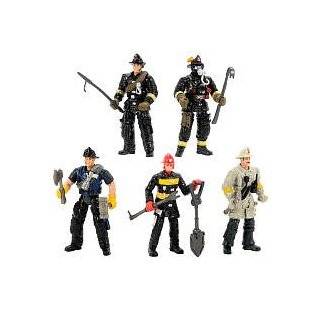   Emergency Hero Action Figure 5 Pack Playset   Police Toys & Games
