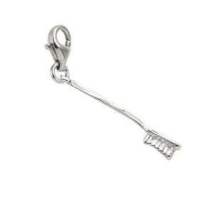  Rembrandt Charms Tooth Brush Charm with Lobster Clasp, 14k 
