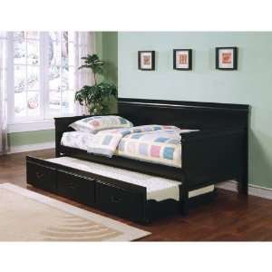    Wildon Home Casey Daybed with Trundle in Black