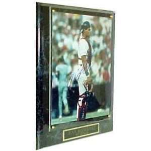 MLB Tigers Ivan Rodriguez # 7. Autographed Plaque  Sports 