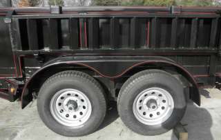    EQUIPMENT TRAILER CAN BE USED AS EITHER A EQUIPMENT OR DUMP TRAILER