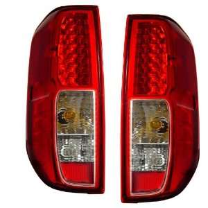    2005 2008 Nissan Frontier KS LED Red/Clear Tail Lights Automotive