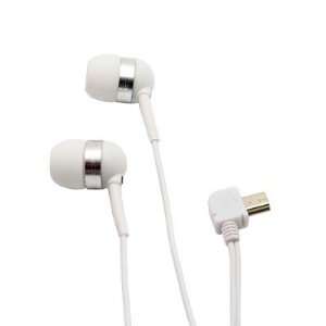  Mini USB Earbuds Headset White for Motorola KRZR K1, K1m 