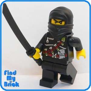 C626 Lego Custom GI Joe Ninja Snake Eyes   Black   NEW  