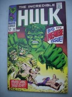 INCREDIBLE HULK 102 VF+ #1 first issue  