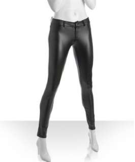 Romeo & Juliet Couture black faux leather skinny stretch pants 
