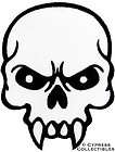 MEAN SKULL iron on embroidered MOTORCYCLE BIKER PATCH APPLIQUE evil 