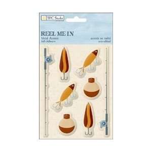  Paper Company Reel Me In Self Adhesive Metal Accents 8/Pkg 