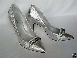 NEW VERSACE Silver Womens Designer Shoes 38.5 UK 5.5  