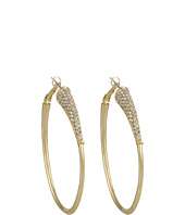 Jessica Simpson Jessica Simpson Gold Hoop Earring with Top Pave Detail