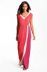 FELICITY & COCO Contrast Trim Colorblock Jersey Maxi Dress $78.00