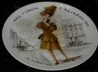 ARCEAU LIMOGES FRENCH WOMEN COLLECTOR PLATES IN BOXES COLORFUL 