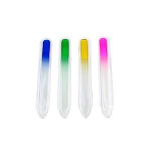  Crystal Glass Nail File 5.5 Inches (5 Pieces), Color 