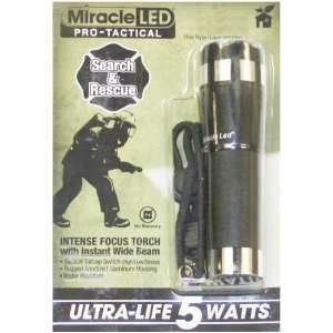  Miracle LED 605177 5 Watt Focusing Flashlight, Black