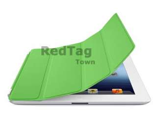   Front Cover Stand Case for Apple iPad 2 The New iPad 3 Green  