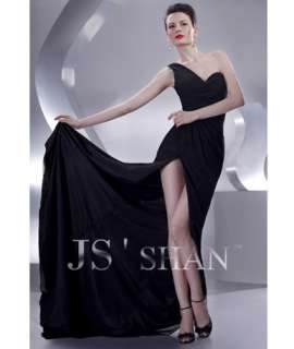 JSSHAN Sexy One shoulder Ball Evening Gown Prom Dress  