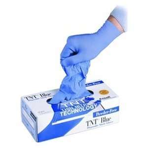  TNT Blue Disposable Nitrile Gloves, Ansell   Size Medium 