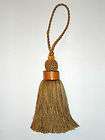 BUOY DECORATIVE KEY TASSEL WITH WOOD RING SHADES OF BROWN GOLD MIX 1ST 