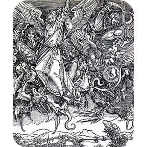  Albrecht Durer Archangel Michael Slays The Devil MOUSE PAD 