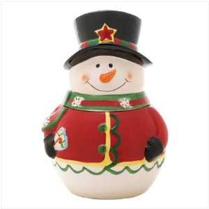  Smiling Snowman Cookie Jar