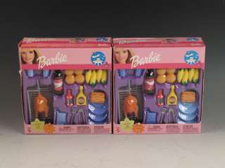 20 Pc. Barbie Doll Clothing Accessories Food Lot NIB  
