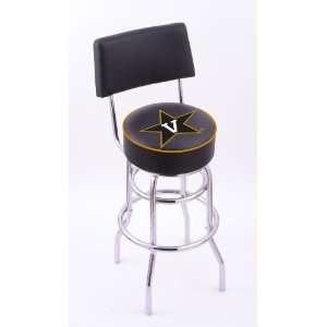 Vanderbilt University 30 Double ring swivel bar stool with Chrome 