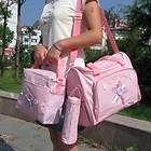   Baby Diaper Nappy Travel Bags+Pad+Bottl​e Holder Multi Function Tote