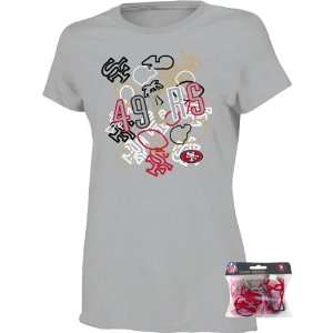   49Ers Girls (7 16) Logo Bandz T Shirt And Bandz Set