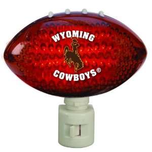  Pack of 2 NCAA Wyoming Cowboys Football Shaped Night 