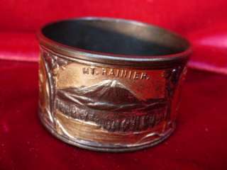 VERY RARE 1909 SEATTLE EXPOSITION NAPKIN RING Worlds Fair ANTIQUE 