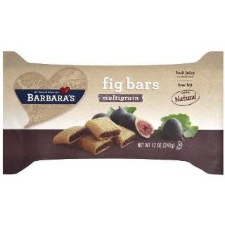 Barbaras Bakery Fig Bars, Multigrain, 12 Ounce Tray (Pack of 6)