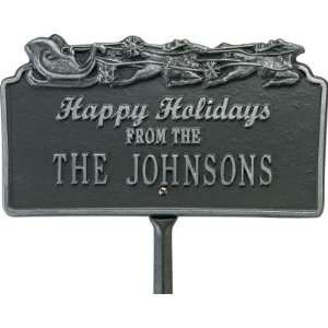    Personalized Outdoor Holiday Sleigh Sign Patio, Lawn & Garden