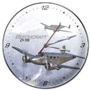  D 18 Beechcraft Collectible Wall Clock