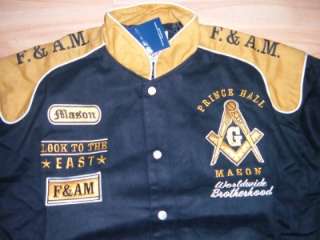 Prince Hall Mason Jacket F&AM L  6XL Freemason Coat NEW  
