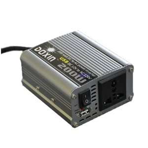   200W USB Car Inverter Power Adapter DC 12V to AC 220V