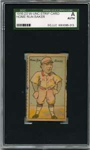 1916 Big Head Strip Card SGC Frank Home Run Baker  