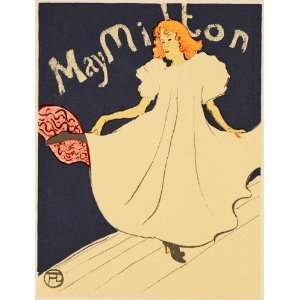 1918 Henri Toulouse Lautrec May Milton Poster Print 