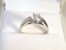   36CT Diamond Solitaire Engagement Ring   GIA Appraised $1225.00  
