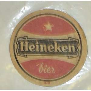  Vintage Heineken Beer Coaster 