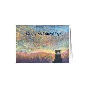  birthday card, border collie, dog, 12, Card Toys & Games