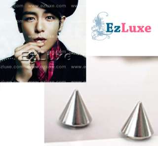 Korean BIG BANG BIGBANG Rocekt Cone Magnetic Earrings ★  