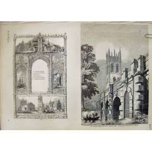  C1845 Magdalen College Church England Westminster Abbey 