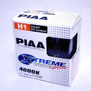  PIAA Xtreme White Plus H1 11655 Car Headlight Bulb (4000K 
