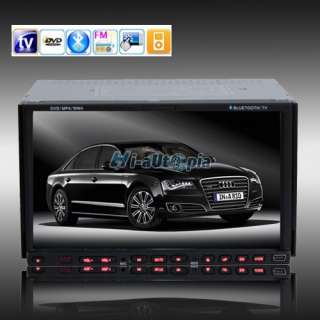 Touch Screen 2 Din In dash Car Stereo DVD Player Radio Ipod TV BT 